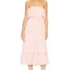 Strapless Ruffle Tiered Maxi Dress Peachskin -Fashion Clothing Store 1STR WD224 V1