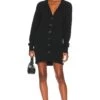 Cardigan Dress Black -Fashion Clothing Store 525A WD72 V1