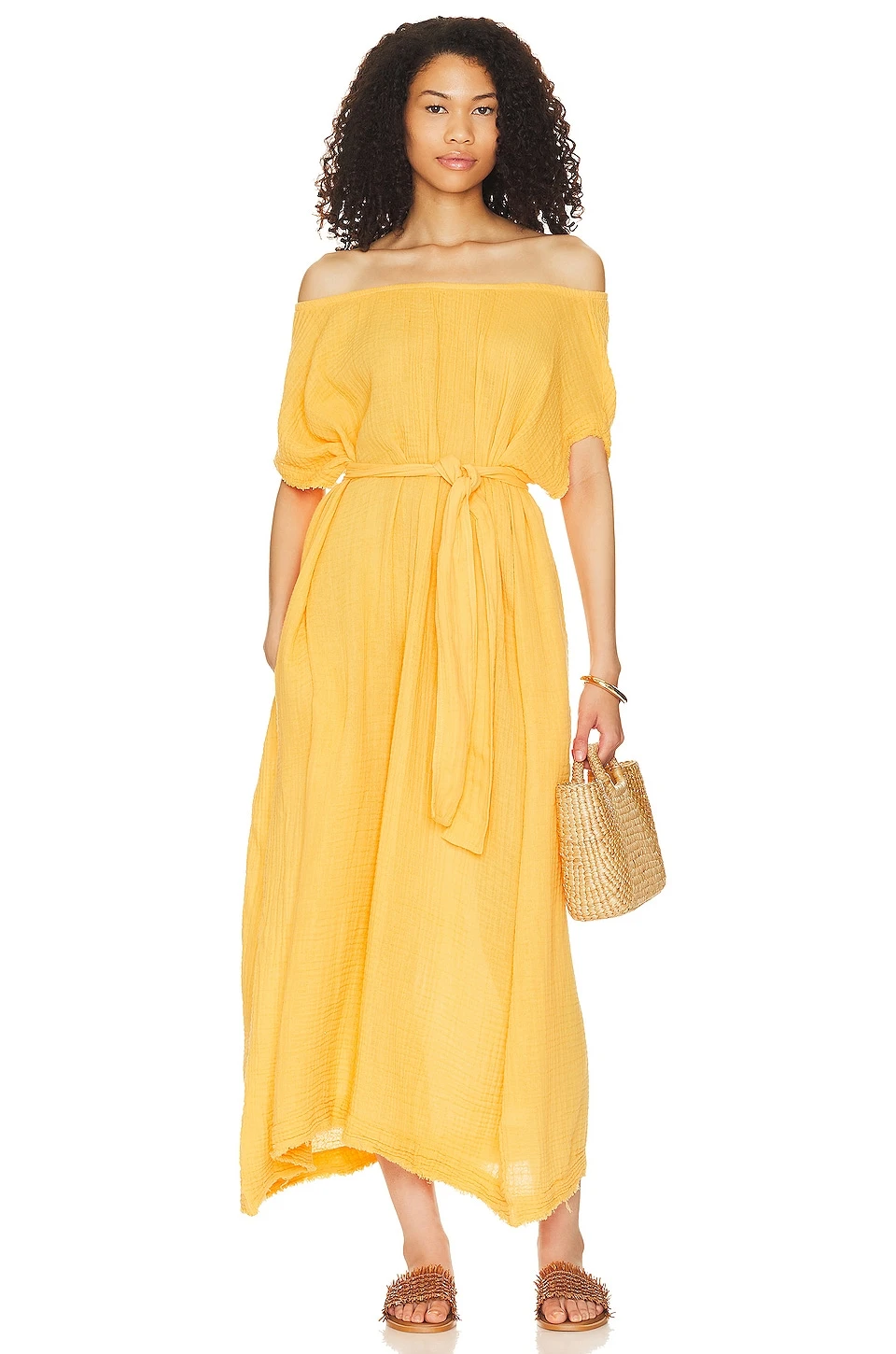 Moonstone Belted Caftan Sunset 3 Moonstone Belted Caftan Sunset