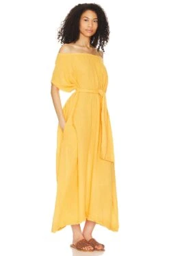Moonstone Belted Caftan Sunset 6 Moonstone Belted Caftan Sunset -Fashion Clothing Store 9SER WD62 V2