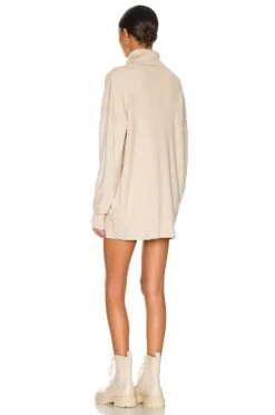 Charlotte Sweater Dress Toast -Fashion Clothing Store AAYR WD15 V3