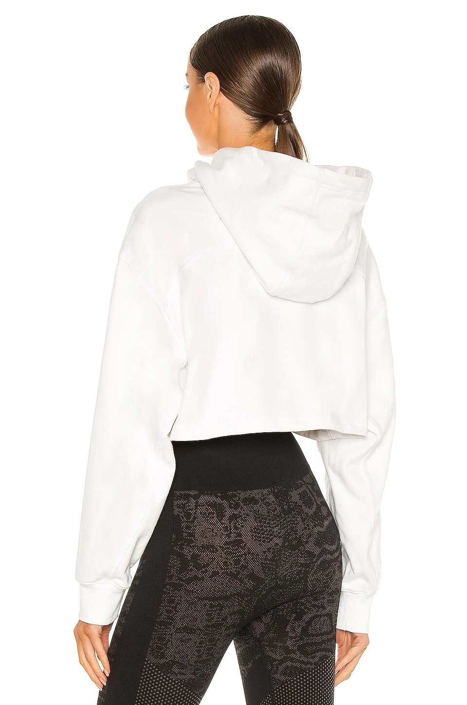 Adidas By Stella Mccartney ASMC Crop Hoodie White 5 Adidas By Stella Mccartney ASMC Crop Hoodie White - Image 3