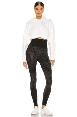 Adidas By Stella Mccartney ASMC Crop Hoodie White 10 Adidas By Stella Mccartney ASMC Crop Hoodie White -Fashion Clothing Store ADID WK13 V4