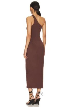 X REVOLVE Sloane Dress Cappuccino -Fashion Clothing Store AFFM WD219 V3