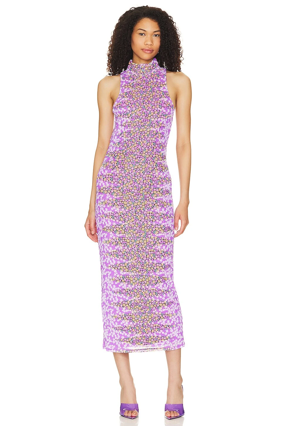 Serenity Midi Dress Placed Violet Ditsy 3 Serenity Midi Dress Placed Violet Ditsy