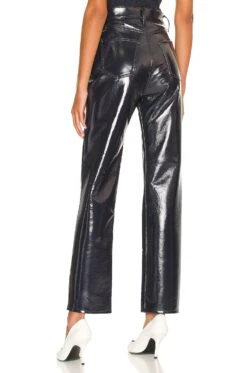 AGOLDE Recycled Leather 90's Pinch Waist Shadow Patent -Fashion Clothing Store AGOL WP21 V3