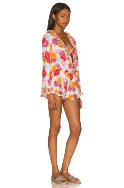 X REVOLVE Mara Romper White Eden -Fashion Clothing Store AGUA WR17 V2