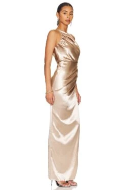 Mira Gown Beige 8 Mira Gown Beige -Fashion Clothing Store AIFS WD47 V2
