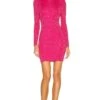 Alice + Olivia VESTIDO ISSA Wild Pink Metallic -Fashion Clothing Store ALI WD872 V1