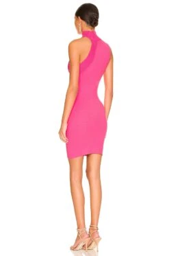 Alice + Olivia Kiki Cut Out Sleeveless Dress French Rose 11 Alice + Olivia Kiki Cut Out Sleeveless Dress French Rose -Fashion Clothing Store ALI WD908 V4
