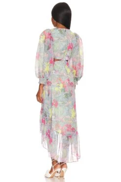 Alice + Olivia Katia Twist Maxi Dress Lola's Dream -Fashion Clothing Store ALI WD960 V3