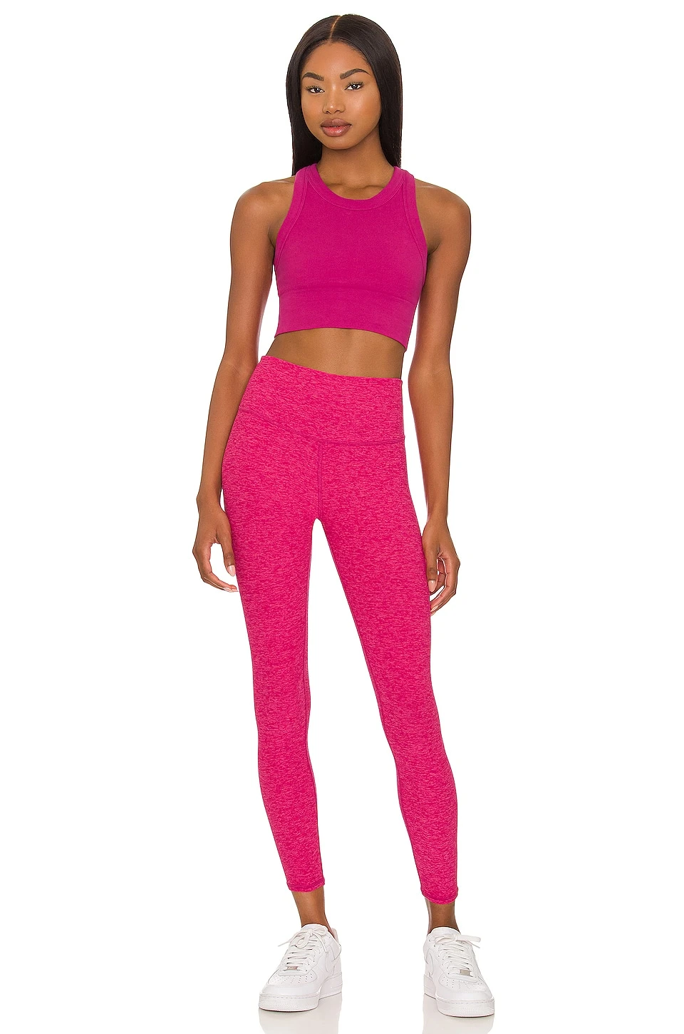 Alosoft High-Waist 7/8 Highlight Legging Magenta Crush Heather 6 Alosoft High-Waist 7/8 Highlight Legging Magenta Crush Heather - Image 4