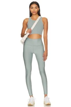 High Waist Airlift Brushed Legging Cosmic Grey 9 High Waist Airlift Brushed Legging Cosmic Grey -Fashion Clothing Store ALOR WP211 V4