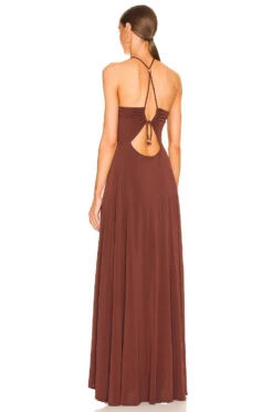 A.L.C. Gabrielle Dress Bitter Chocolate 7 A.L.C. Gabrielle Dress Bitter Chocolate -Fashion Clothing Store ALX WD332 V3