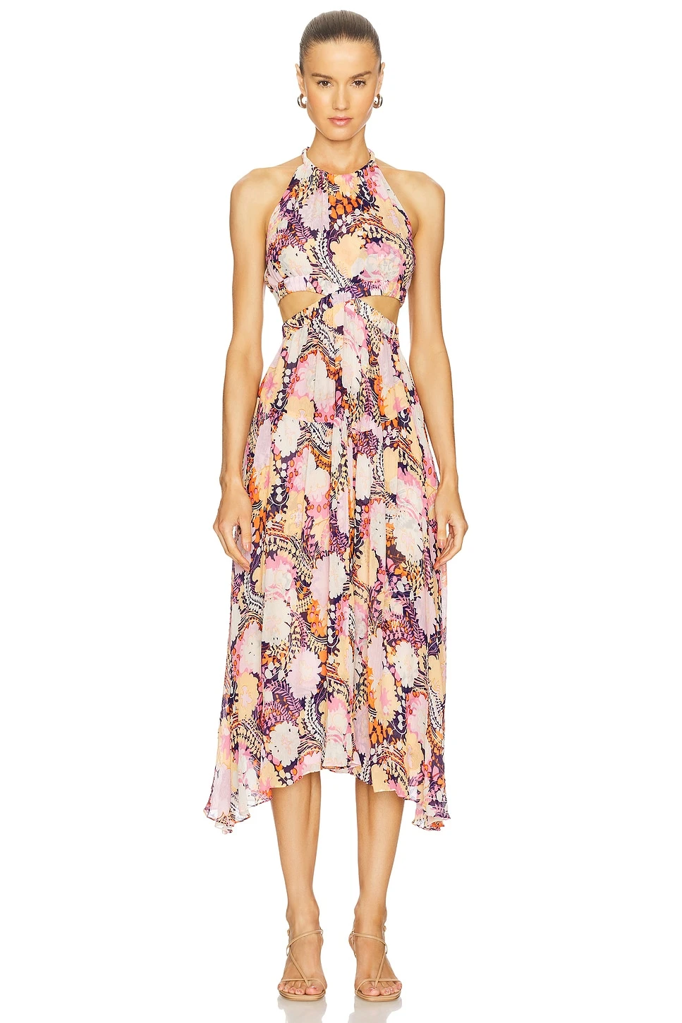 A.L.C. Waverly Dress Midnight & Rose Multi 3 A.L.C. Waverly Dress Midnight & Rose Multi