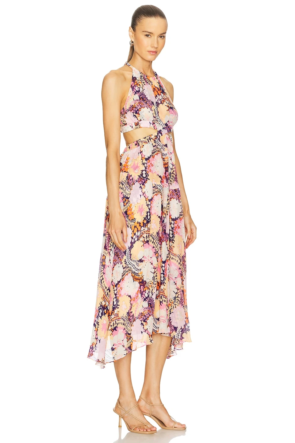 A.L.C. Waverly Dress Midnight & Rose Multi 4 A.L.C. Waverly Dress Midnight & Rose Multi - Image 2