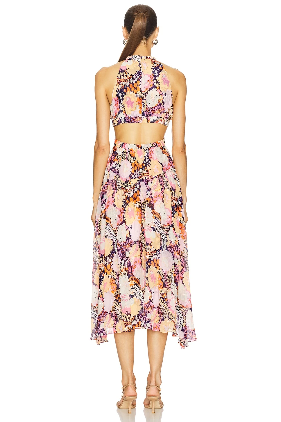 A.L.C. Waverly Dress Midnight & Rose Multi 5 A.L.C. Waverly Dress Midnight & Rose Multi - Image 3