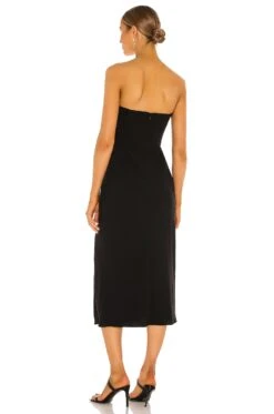 Mandy Midi Dress Black -Fashion Clothing Store AMAN WD1112 V3