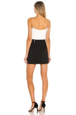 Avani Dress Ivory & Black -Fashion Clothing Store AMAN WD1162 V3