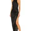 X REVOLVE Samba Gown Black 2 X REVOLVE Samba Gown Black -Fashion Clothing Store AMAN WD1192 V1 1