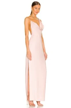 X REVOLVE Arial Gown Blush 14 X REVOLVE Arial Gown Blush -Fashion Clothing Store AMAN WD1367 V4