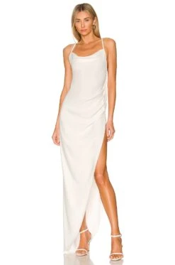 Janet Gown Ivory -Fashion Clothing Store AMAN WD1465 V1 1