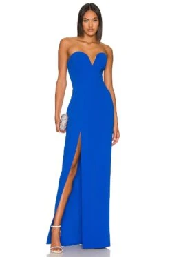X REVOLVE Cherri Gown Cobalt 14 X REVOLVE Cherri Gown Cobalt -Fashion Clothing Store AMAN WD1528 V1 1