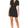 X REVOLVE Saskia Mini Dress Black -Fashion Clothing Store AMAN WD1632 V1