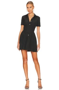 X REVOLVE Saskia Mini Dress Black