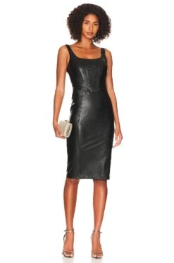 MIDI-KLEID PITTITO Cerise -Fashion Clothing Store AMAN WD1637 V1