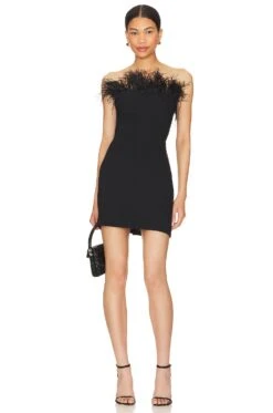 X REVOLVE Amiah Mini Dress Black