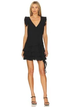 Carissa Mini Dress Black 11 Carissa Mini Dress Black -Fashion Clothing Store AMAN WD1858 V1 1