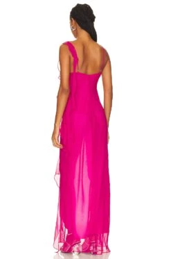 Cassilda Gown Berry -Fashion Clothing Store AMAN WD1873 V4