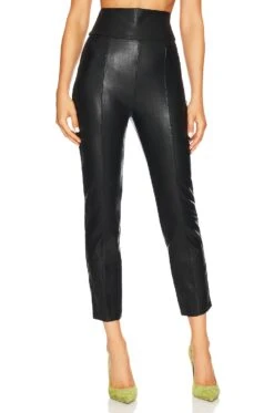 X REVOLVE Romana Pants Hot Pink Leather -Fashion Clothing Store AMAN WP90 V1