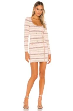 Black Magick Mini Dress Blush