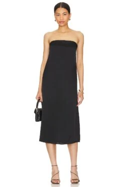 ANINE BING Megan Dress Black