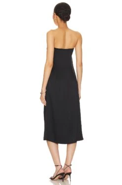 ANINE BING Megan Dress Black 7 ANINE BING Megan Dress Black -Fashion Clothing Store ANIN WD70 V3
