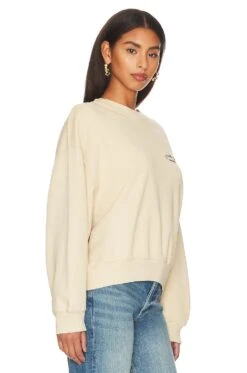 ANINE BING Leo Sweatshirt Serpent Sand -Fashion Clothing Store ANIN WK126 V3