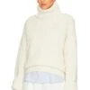 ANINE BING Sydney Sweater Cream -Fashion Clothing Store ANIN WK87 V1