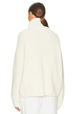 ANINE BING Sydney Sweater Cream -Fashion Clothing Store ANIN WK87 V3