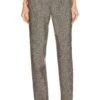 ANINE BING Brice Trouser Black & Tan Herringbone -Fashion Clothing Store ANIN WP61 V1