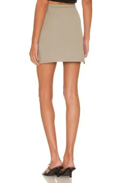 ANINE BING Elise Skirt Green Khaki -Fashion Clothing Store ANIN WQ40 V3