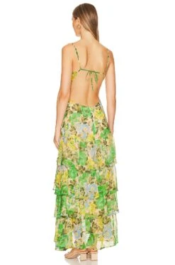 ROBE ANERIA Green Multi -Fashion Clothing Store ASTR WD374 V3