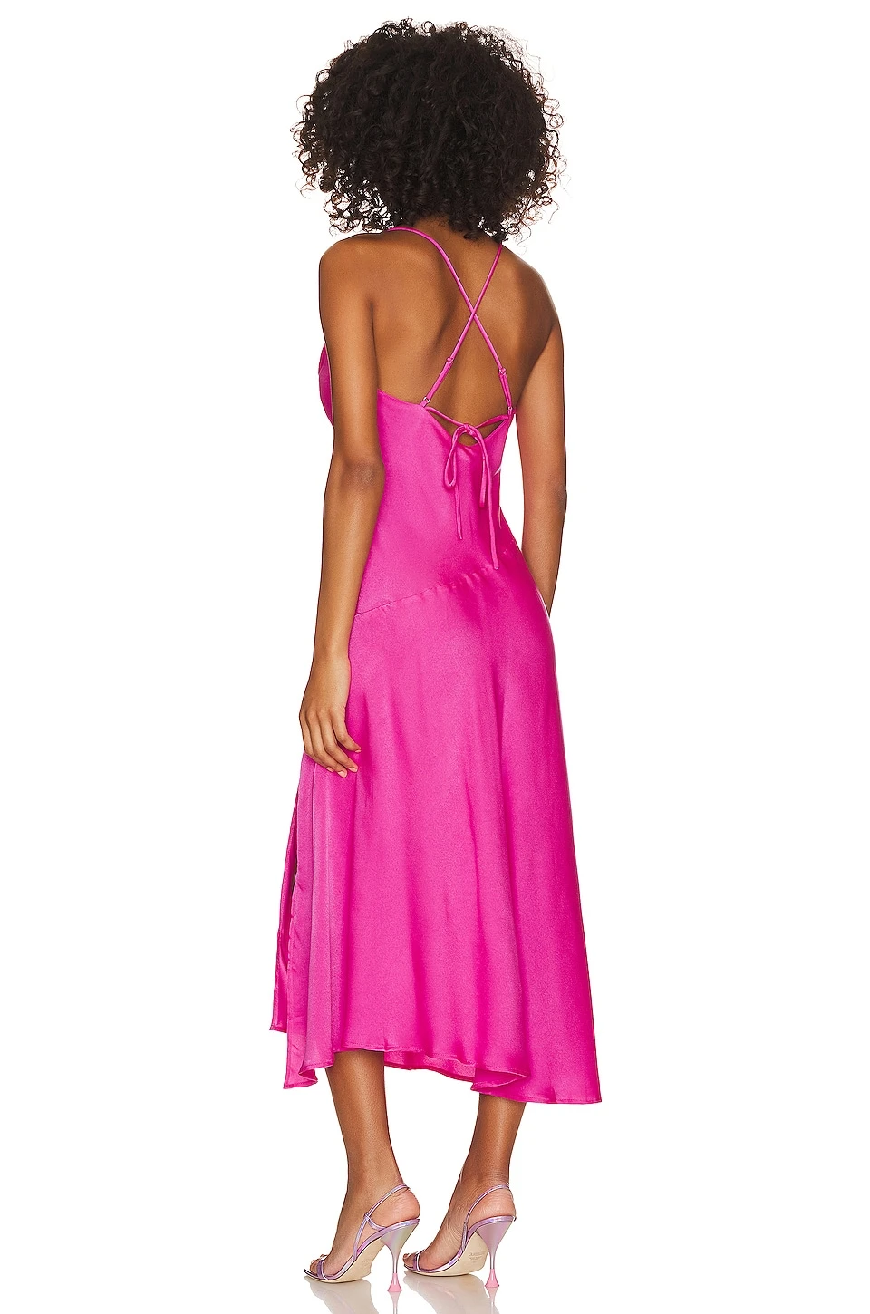 Gaia Dress Bright Fuchsia 5 Gaia Dress Bright Fuchsia - Image 3