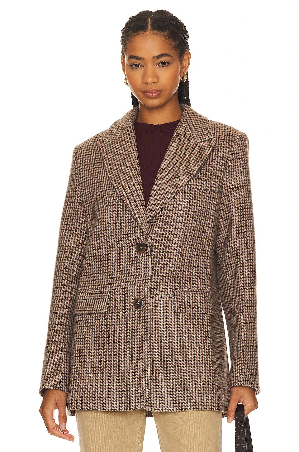 Pauline Blazer Brown & Purple Multi 4 Pauline Blazer Brown & Purple Multi - Image 2