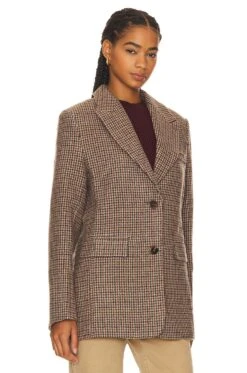 Pauline Blazer Brown & Purple Multi 10 Pauline Blazer Brown & Purple Multi -Fashion Clothing Store ASTR WO68 V3