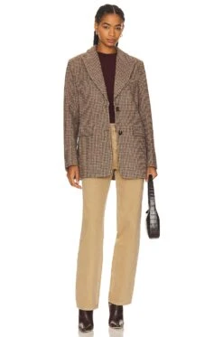 Pauline Blazer Brown & Purple Multi 12 Pauline Blazer Brown & Purple Multi -Fashion Clothing Store ASTR WO68 V5