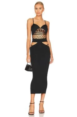 Keely Knit Dress Black