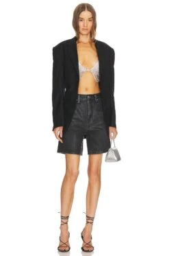 ALEXANDER WANG 반바지 Grey Aged -Fashion Clothing Store AWAR WF14 V4