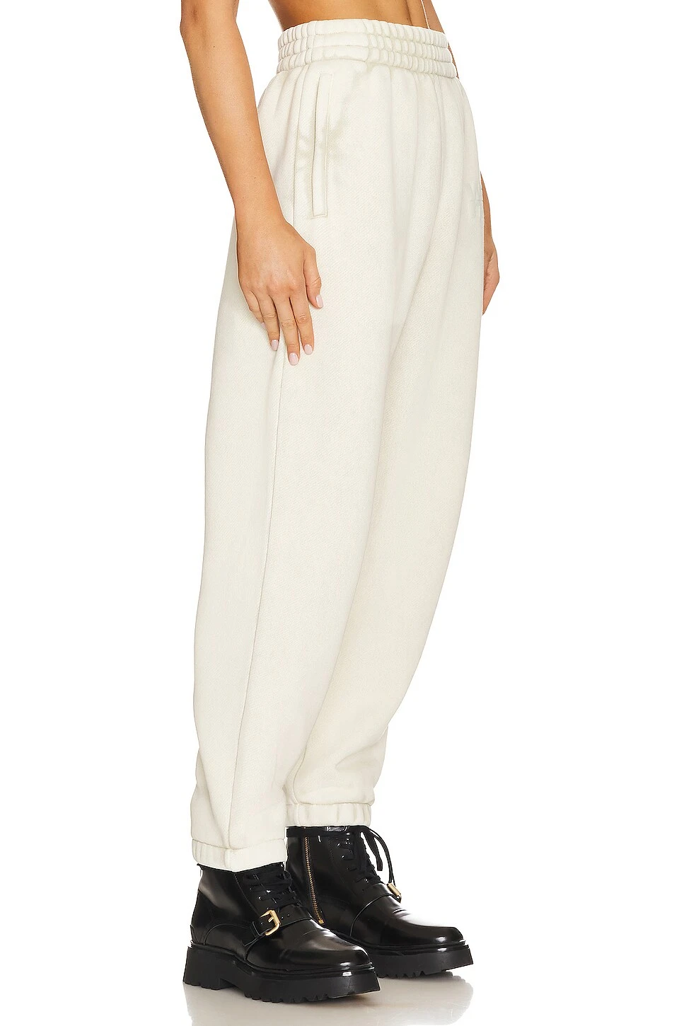 ALEXANDER WANG Essential Terry Classic Sweatpant Puff Paint Logo Ice Grey 4 ALEXANDER WANG Essential Terry Classic Sweatpant Puff Paint Logo Ice Grey - Image 2